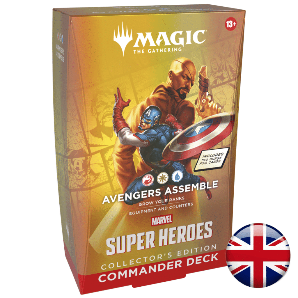 Mazo de Commander Marvel Super Heroes Edición Coleccionista (Inglés) — Vengadores, ¡Reuníos!
